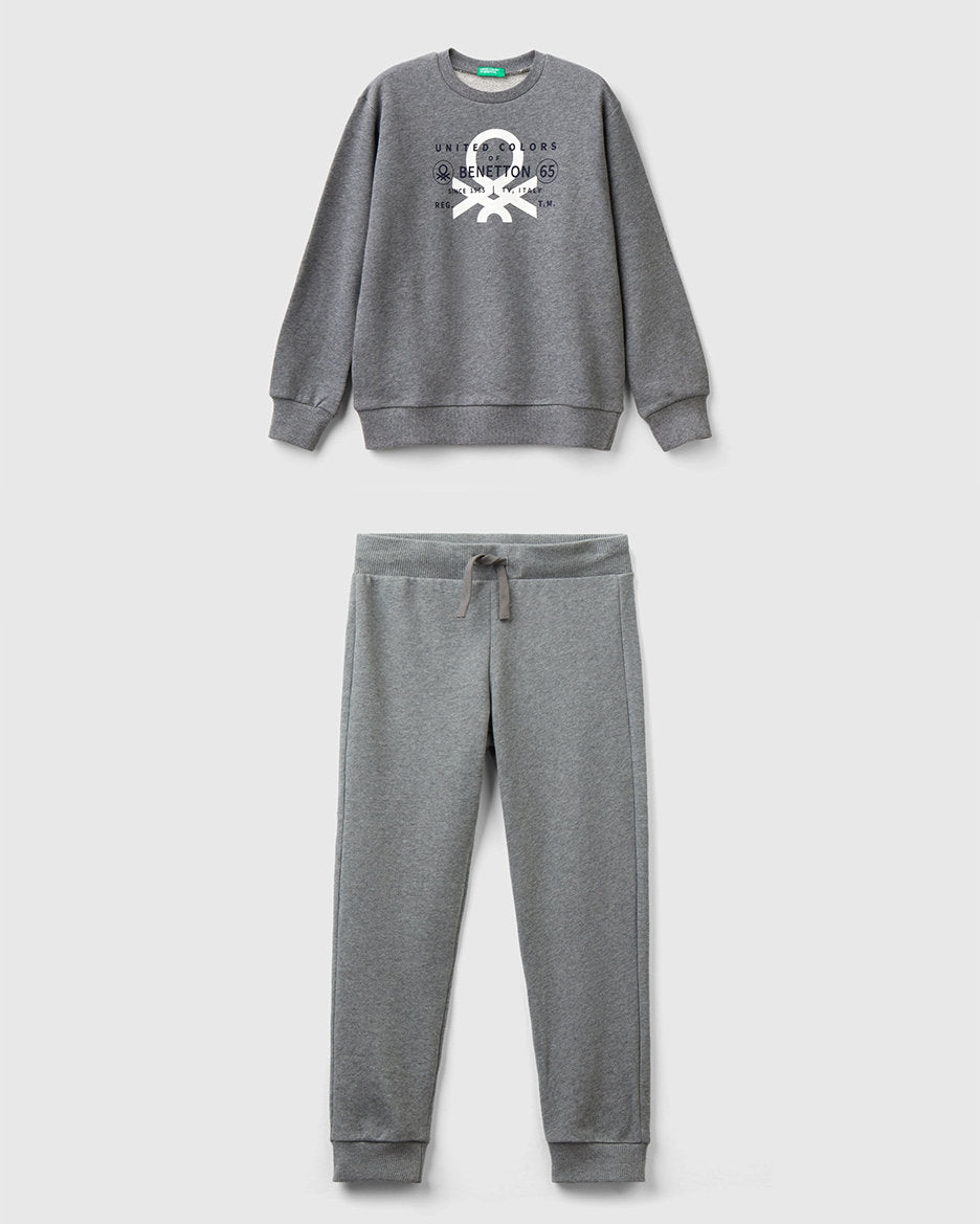 Sweatshirt With Logo Print Tracksuit_C10JM-CF01PS_507_01