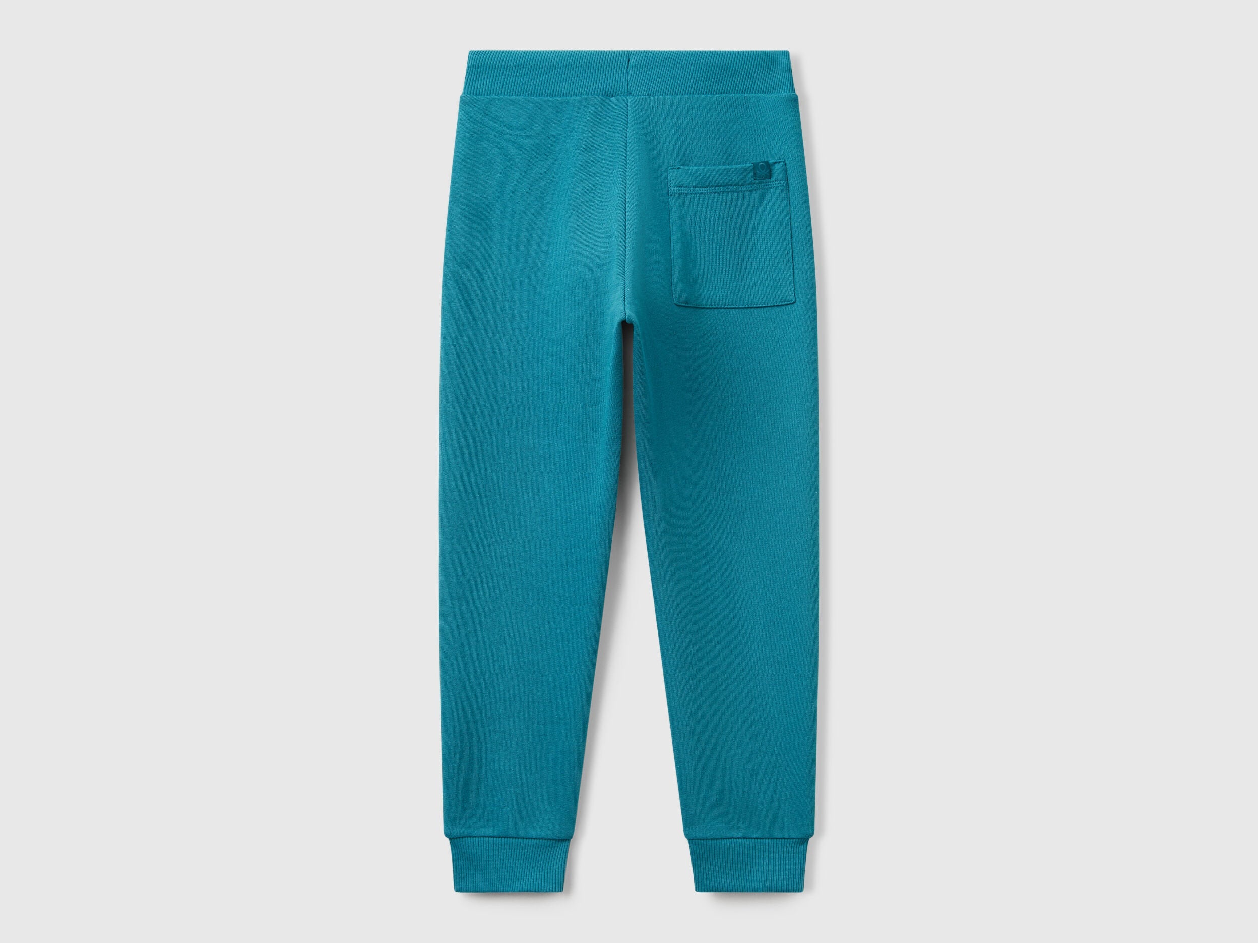 Back view of Benetton sporty trousers with patch pocket