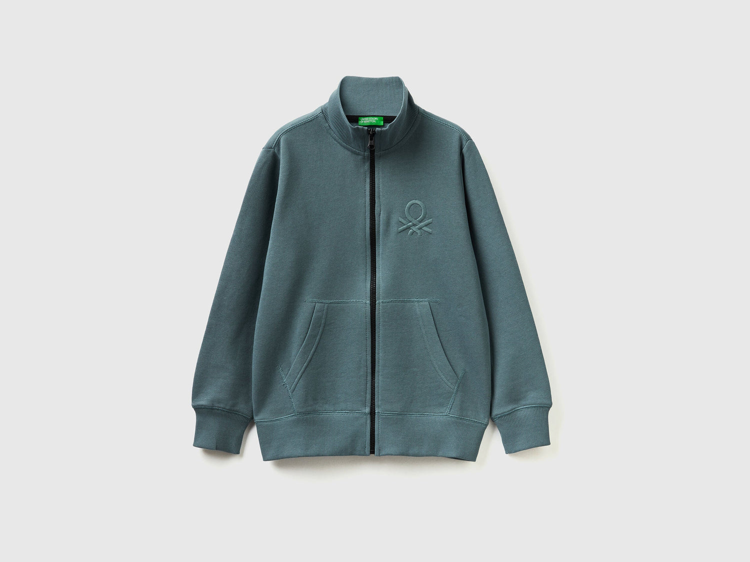 Pure Cotton Sweatshirt With Zipper