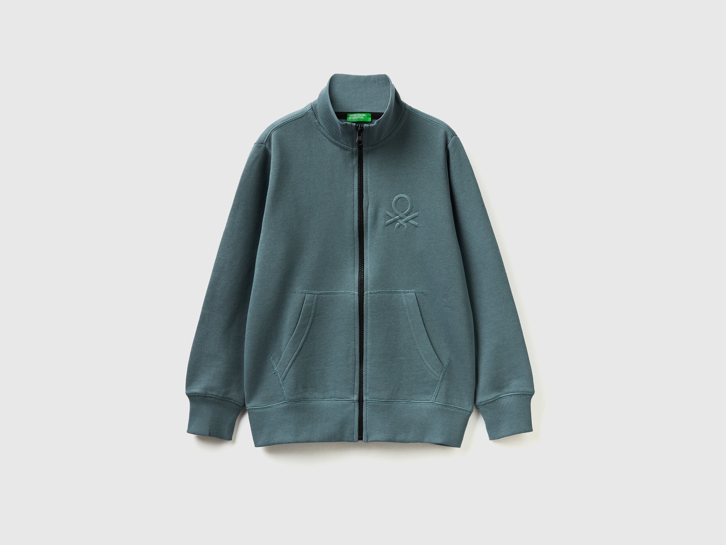 Pure Cotton Sweatshirt With Zipper