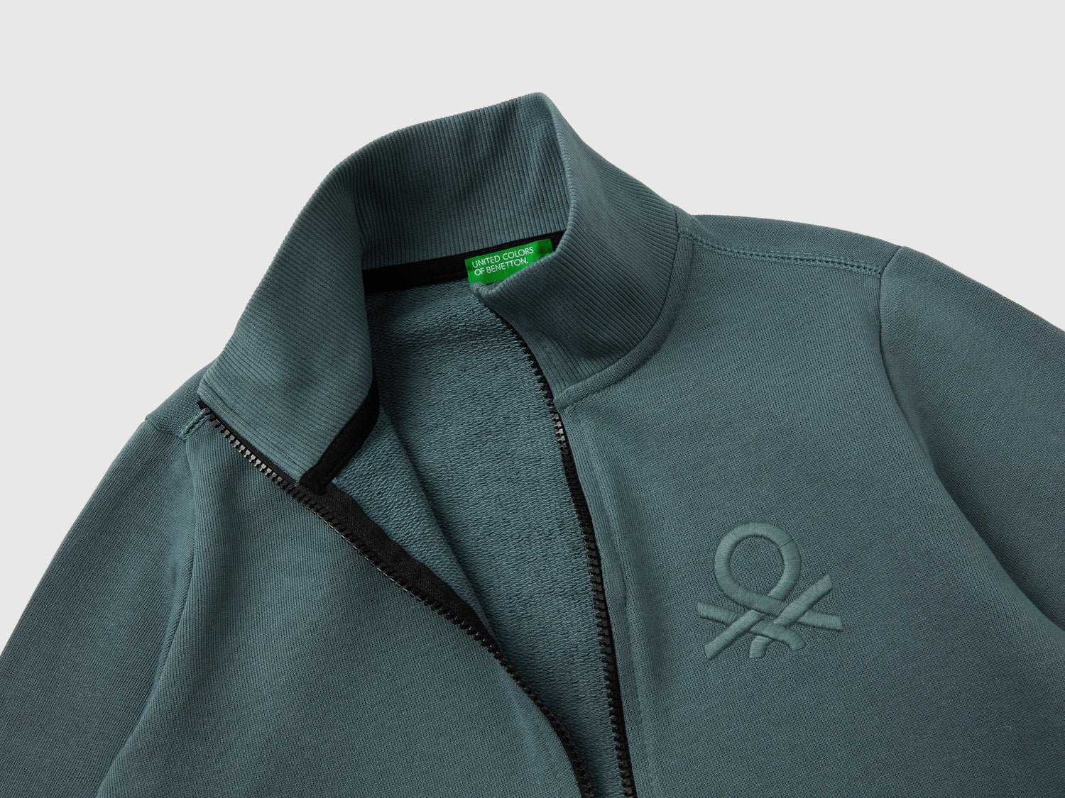 Pure Cotton Sweatshirt With Zipper