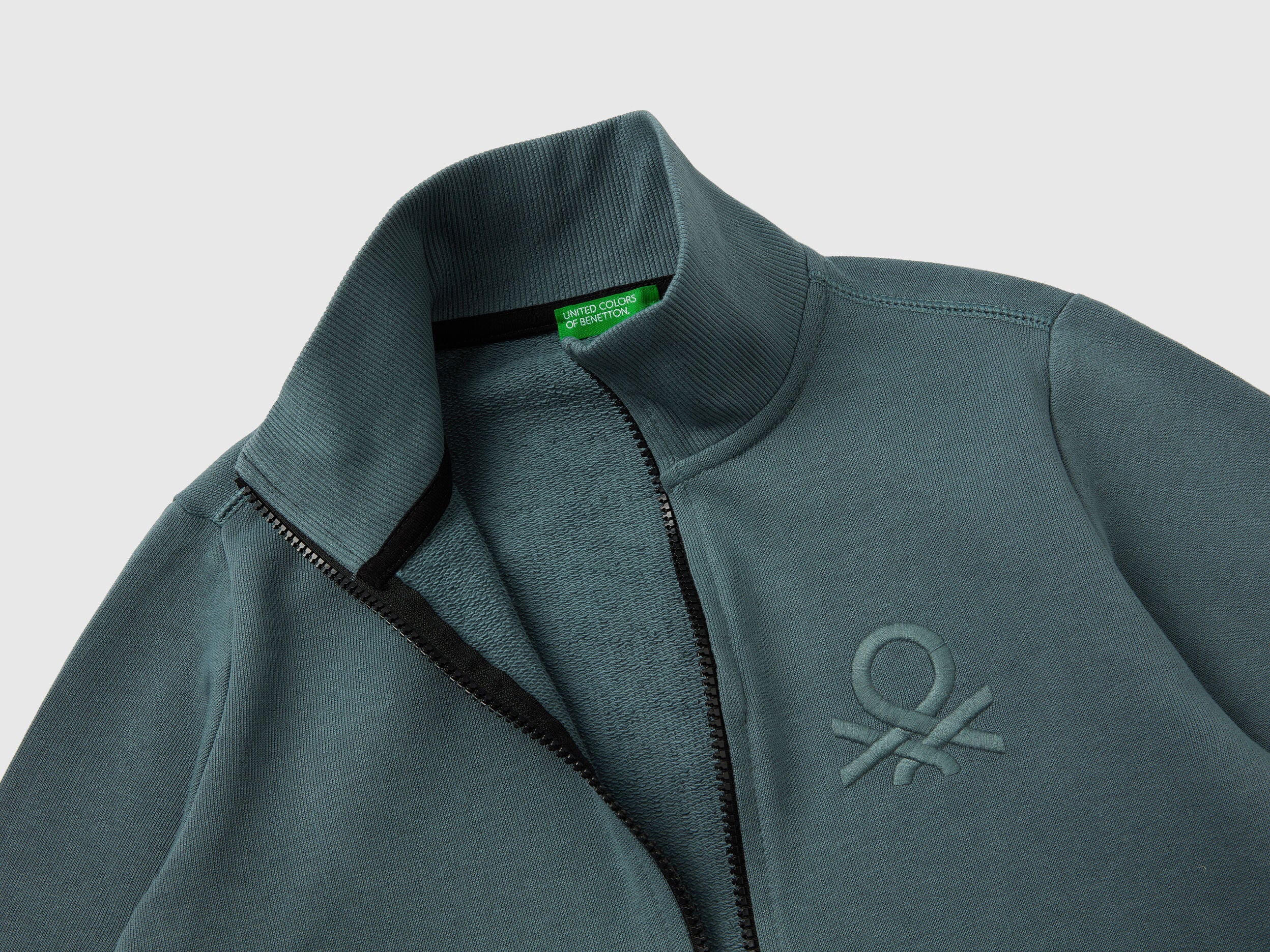 Pure Cotton Sweatshirt With Zipper