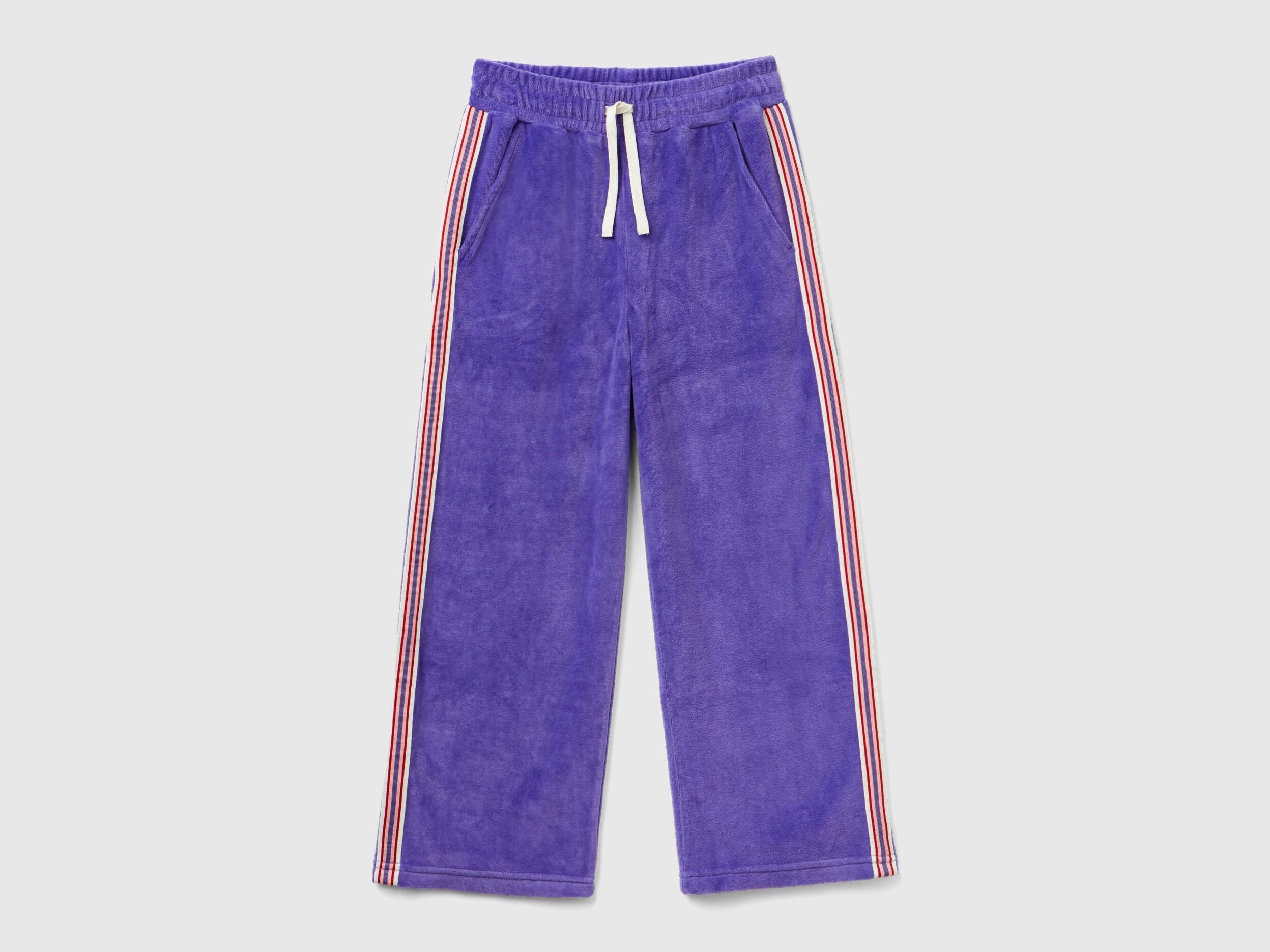 Chenille Trousers With Striped Bands_3UK0CF03H_30F_01