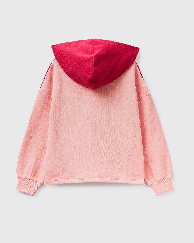 100% Cotton Oversized Hoodie Tracksuit With Logo_03