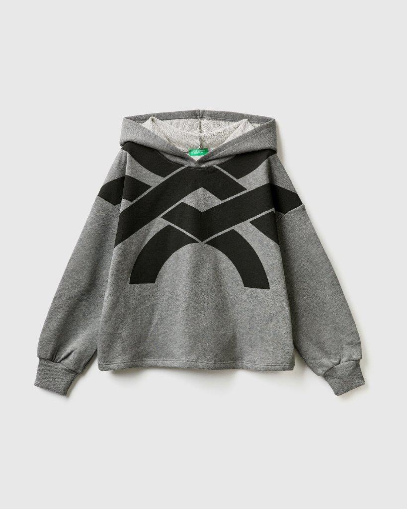 100% Cotton Oversized Hoodie Tracksuit With Logo_02