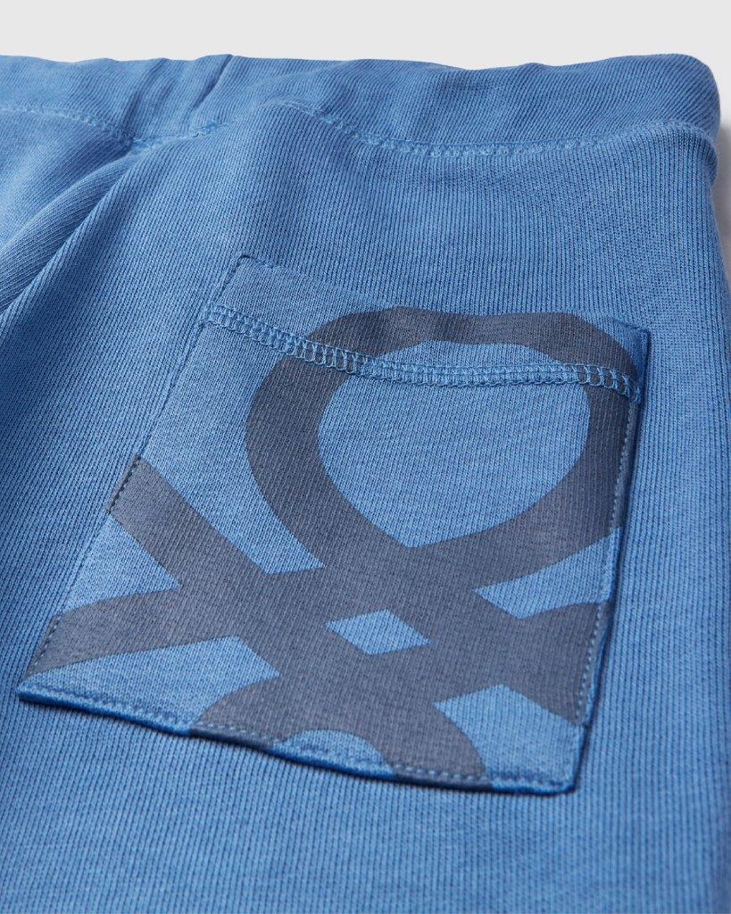 100% Cotton Zip-Up Sweatshirt Tracksuit With "Be" Embroidery_05