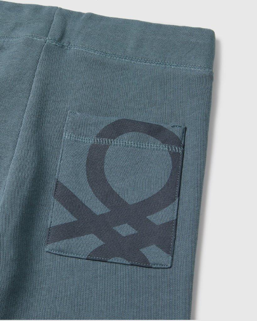 100% Cotton Zip-Up Sweatshirt Tracksuit With "Be" Embroidery_06