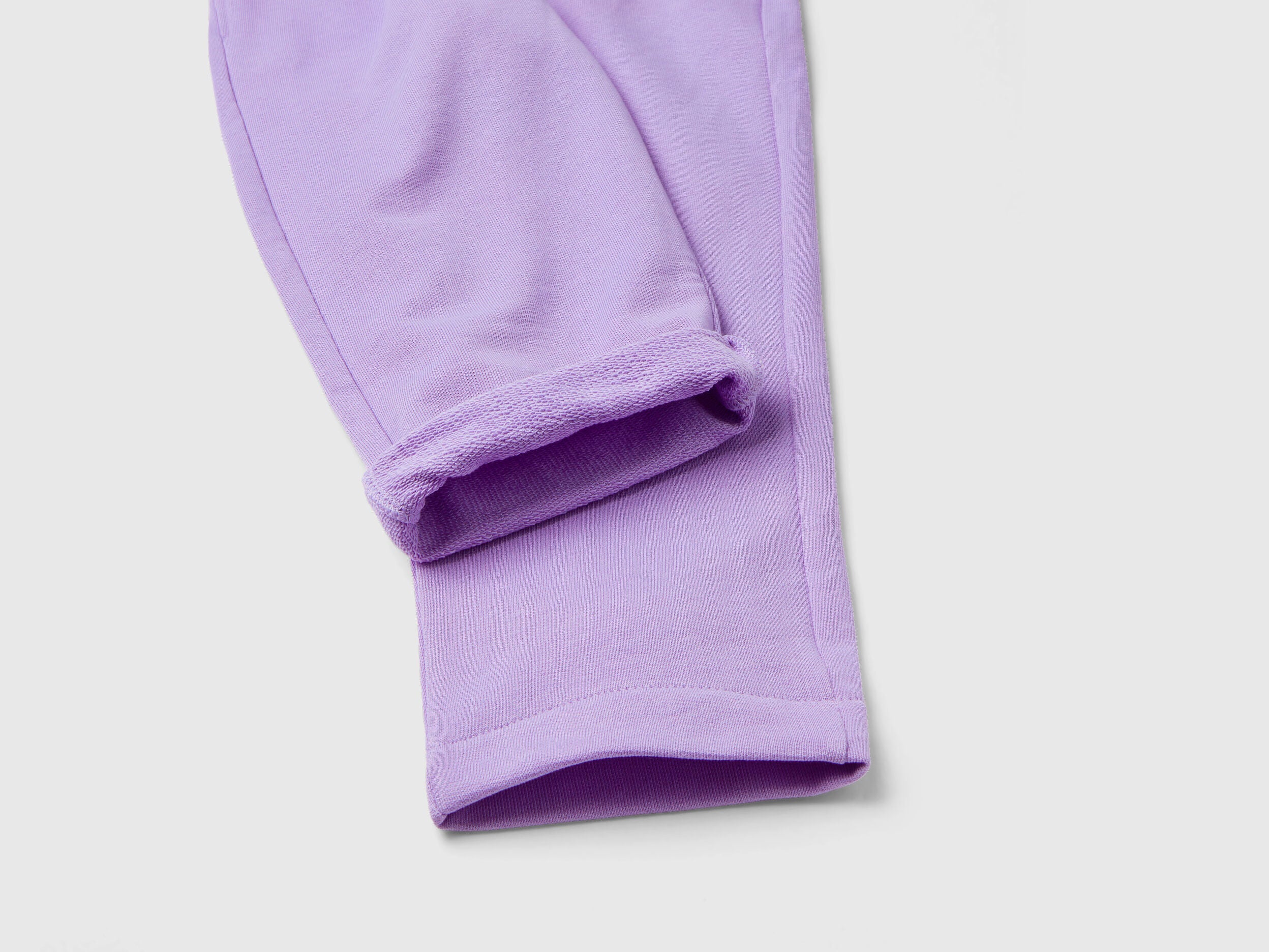100% Cotton Zip-Up Sweatshirt Tracksuit With "Be" Embroidery_05