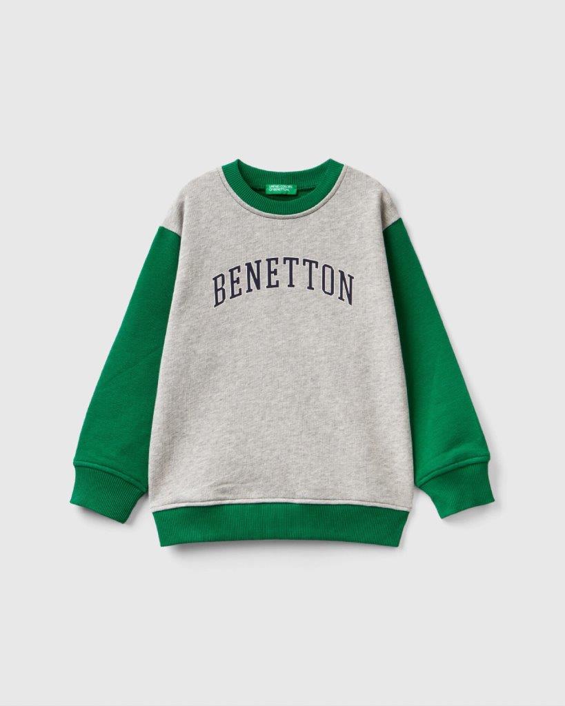 100% Cotton Sweatshirt Tracksuit With Logo _02
