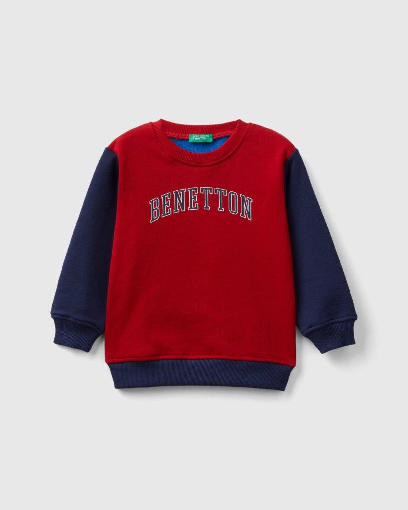 100% Cotton Sweatshirt Tracksuit With Logo _02