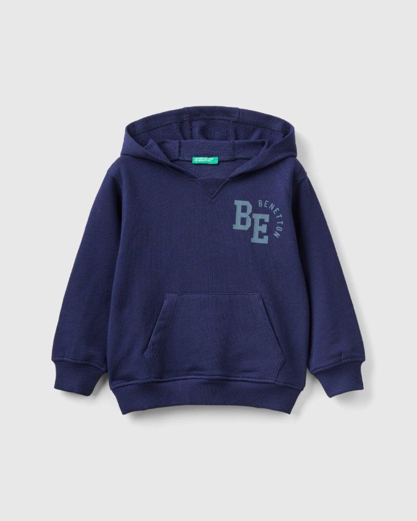 100% Cotton Hoodie Tracksuit With Logo_02