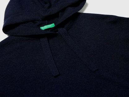 Benetton_Dark Blue_Dark Blue Sweater in Cashmere Blend with Hood_102HE203V_66U_03