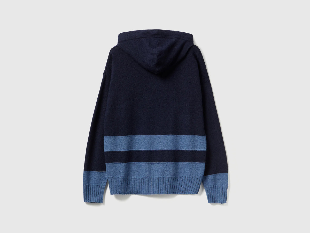 Benetton_Dark Blue_Dark Blue Sweater in Cashmere Blend with Hood_102HE203V_66U_06