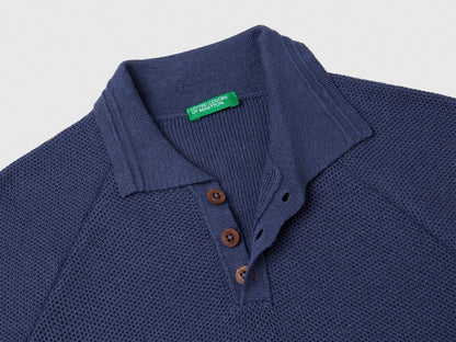Benetton_Short Sleeve Polo in Linen Blend_104NC3005_72T_03
