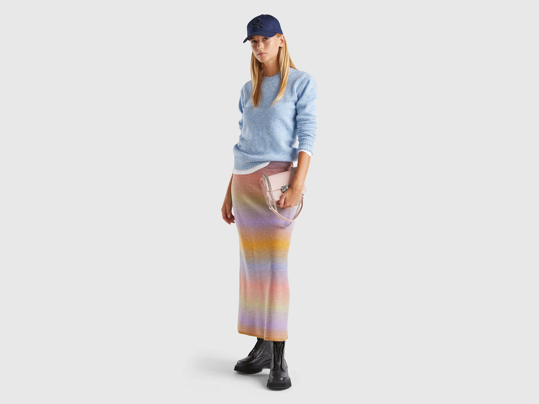 Multicolor Knit Skirt_1050D001N_61P_01