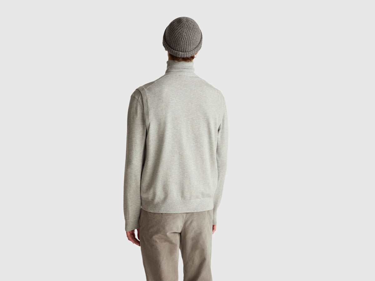 Benetton_Light Gray_Knit Vest in Viscose Blend_110XU401G_501_02