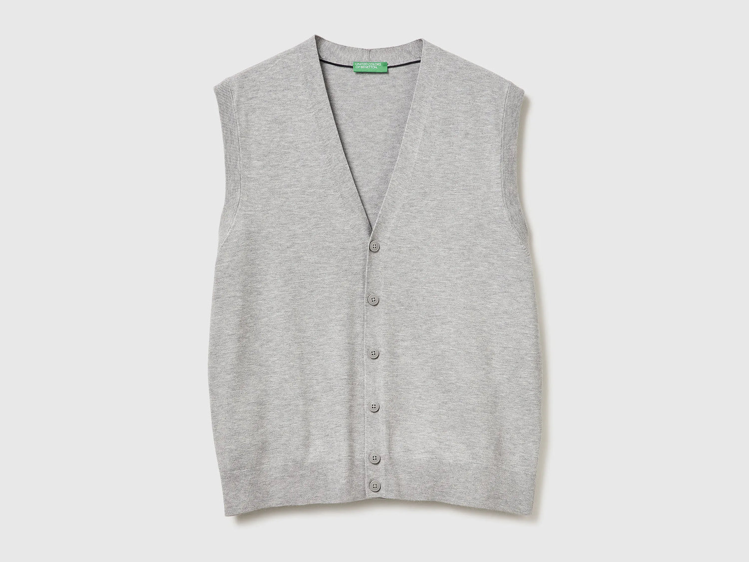 Benetton_Light Gray_Knit Vest in Viscose Blend_110XU401G_501_05