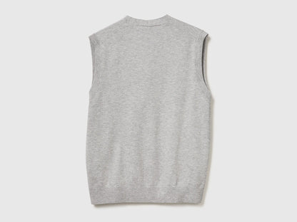 Benetton_Light Gray_Knit Vest in Viscose Blend_110XU401G_501_06