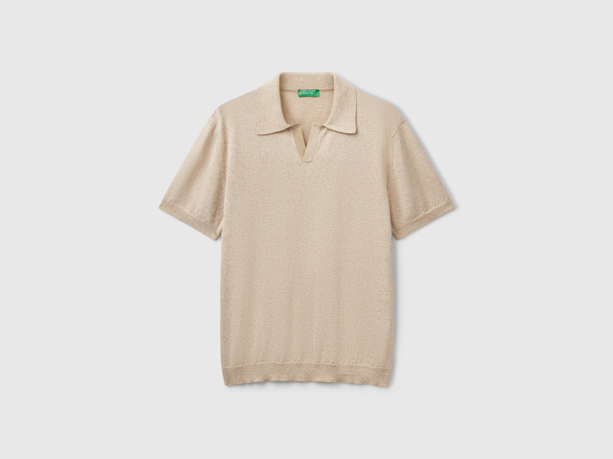 Benetton_Short Sleeve Polo in Cotton Blend_115RK301I_95M_04