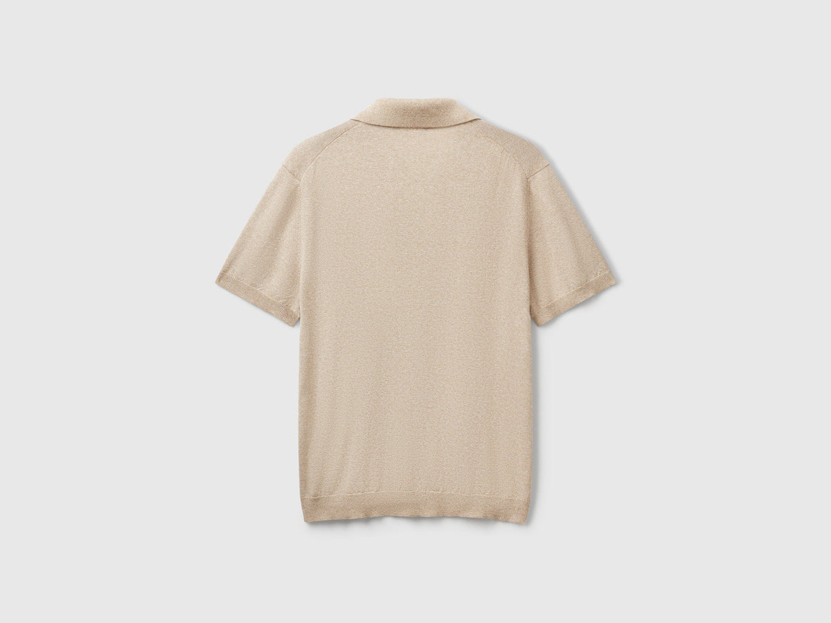 Benetton_Short Sleeve Polo in Cotton Blend_115RK301I_95M_05
