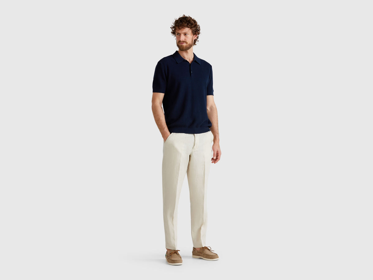 Benetton_Short Sleeve Knit Polo_1198U301H_016_03