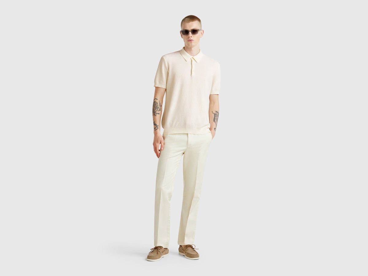 Benetton_Short Sleeve Knit Polo_1198U301H_0R2_03