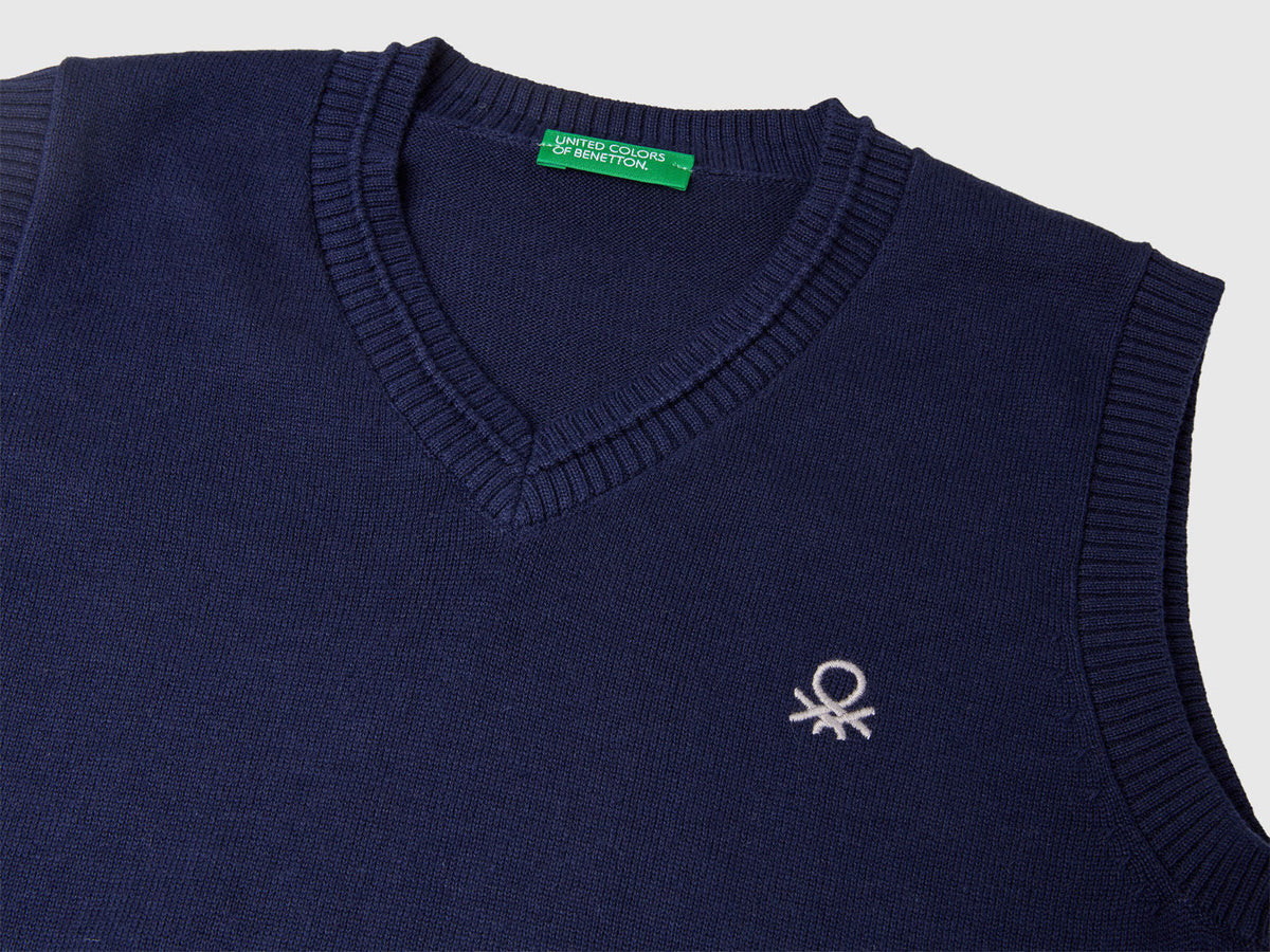 Benetton_Dark Blue_Knit Vest_120YC400O_252_03