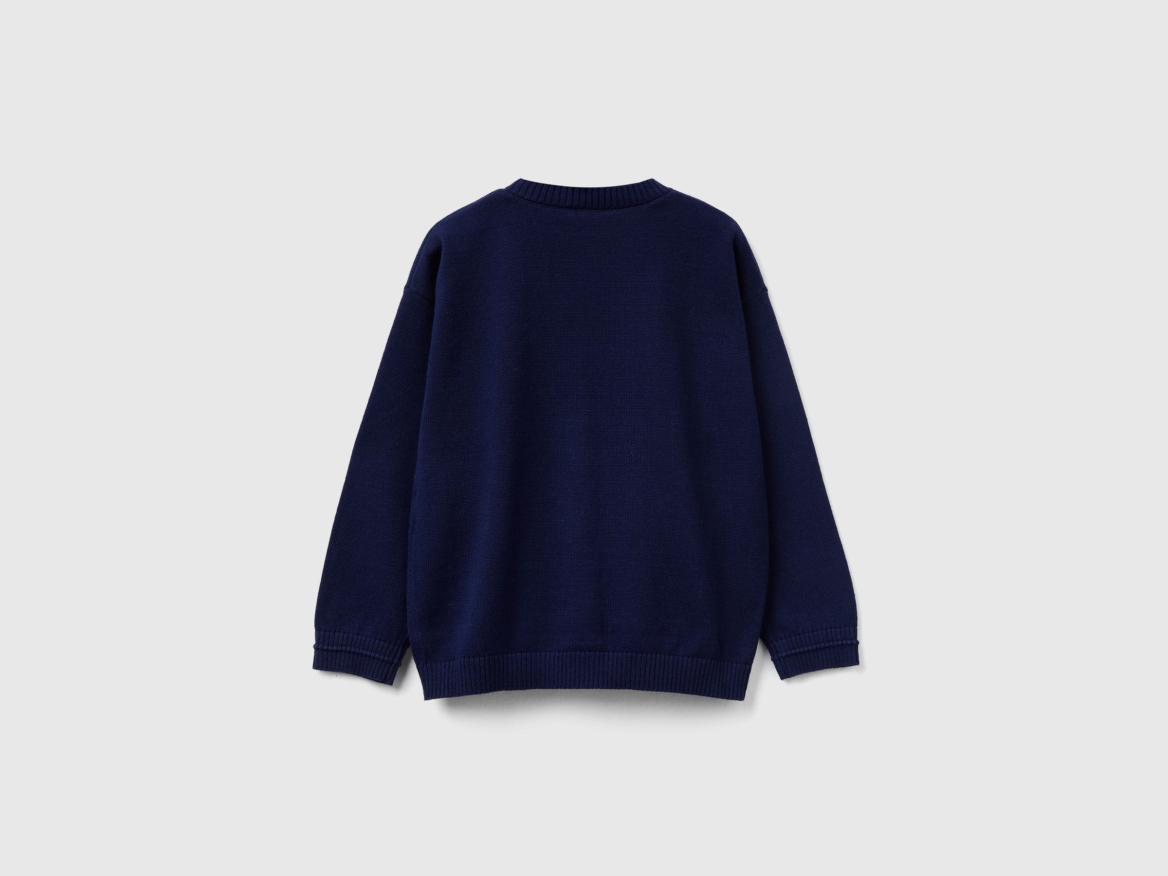 Benetton_Dark Blue_V-Neck Cardigan_120YG600G_252_02