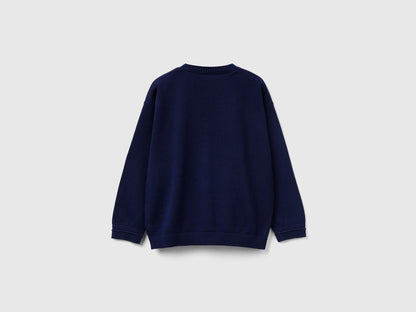 Benetton_Dark Blue_V-Neck Cardigan_120YG600G_252_02