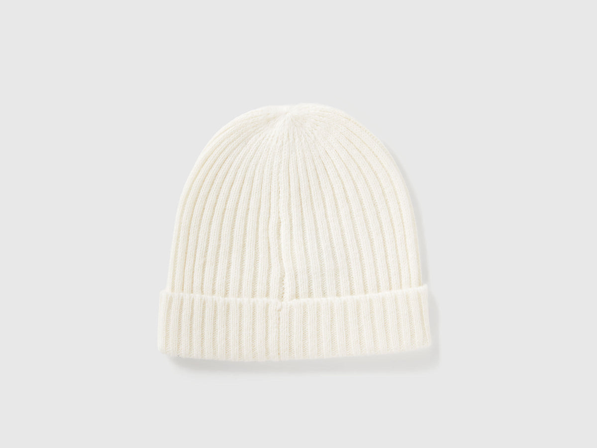 Benetton_Creamy White_Hat in Wool Blend_126WGA006_000_02