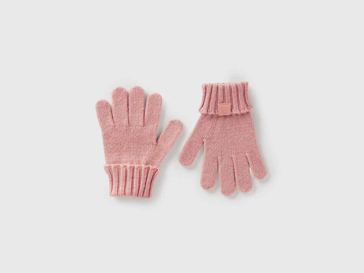 Benetton_Soft Pink_Gloves in Viscose and Wool Blend_126WGG009_12U_01