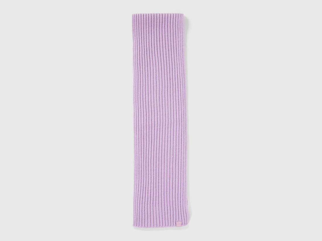 Benetton_Lavender_Wool Blend Knit Scarf_126WGU005_0W1_02