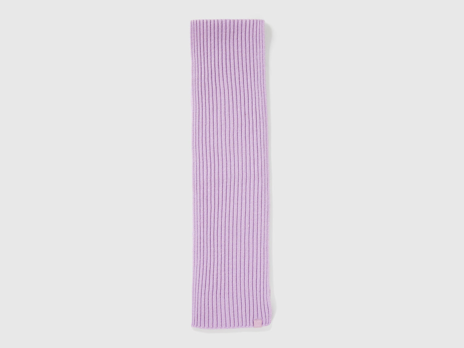Benetton_Lavender_Wool Blend Knit Scarf_126WGU005_0W1_02