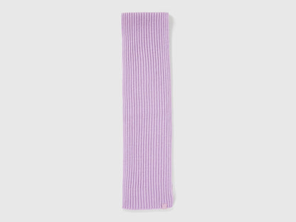 Benetton_Lavender_Wool Blend Knit Scarf_126WGU005_0W1_02