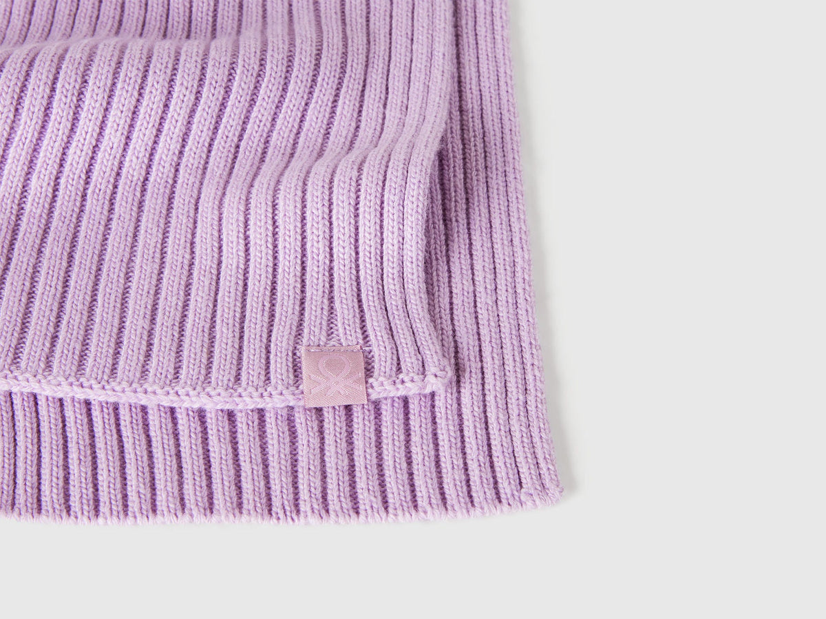 Benetton_Lavender_Wool Blend Knit Scarf_126WGU005_0W1_03