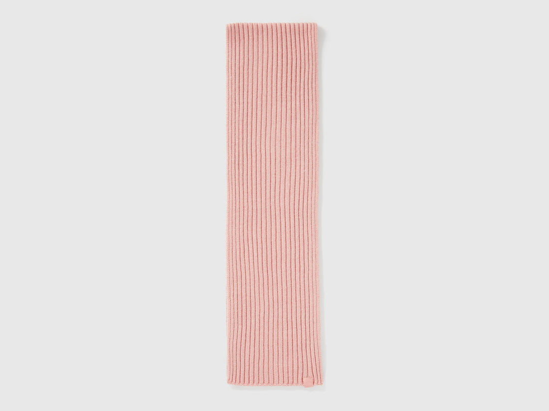 Benetton_Soft Pink_Wool Blend Knit Scarf_126WGU005_12U_02
