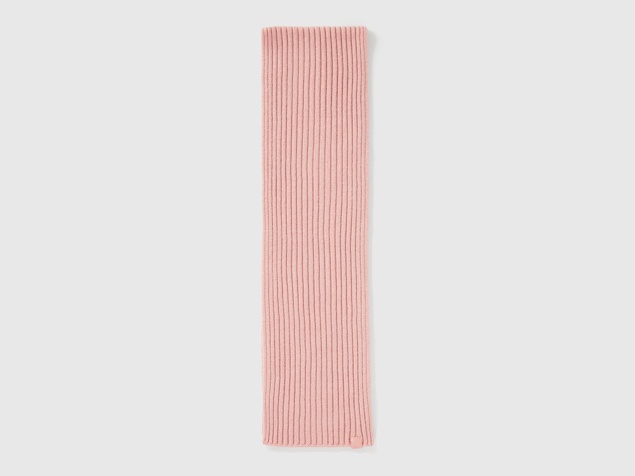 Benetton_Soft Pink_Wool Blend Knit Scarf_126WGU005_12U_02