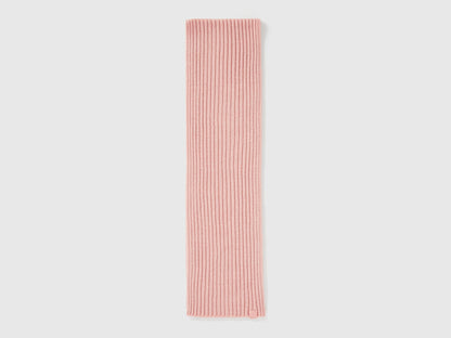 Benetton_Soft Pink_Wool Blend Knit Scarf_126WGU005_12U_02