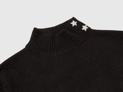 Benetton_Black_Turtleneck Knit Dress_12B9CV007_100_03