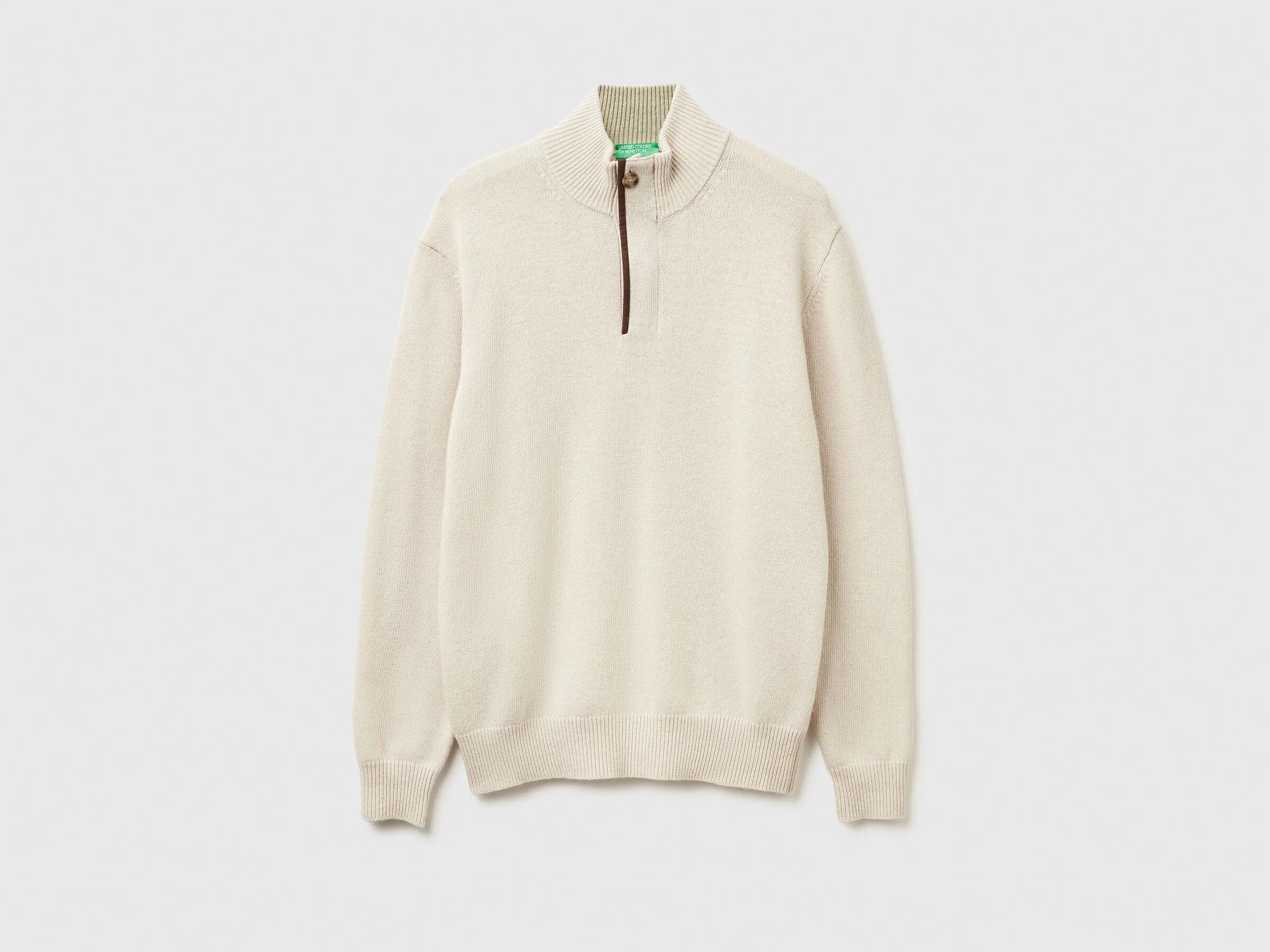 Benetton_Beige_Turtleneck in Wool Blend_1444U2022_152_05