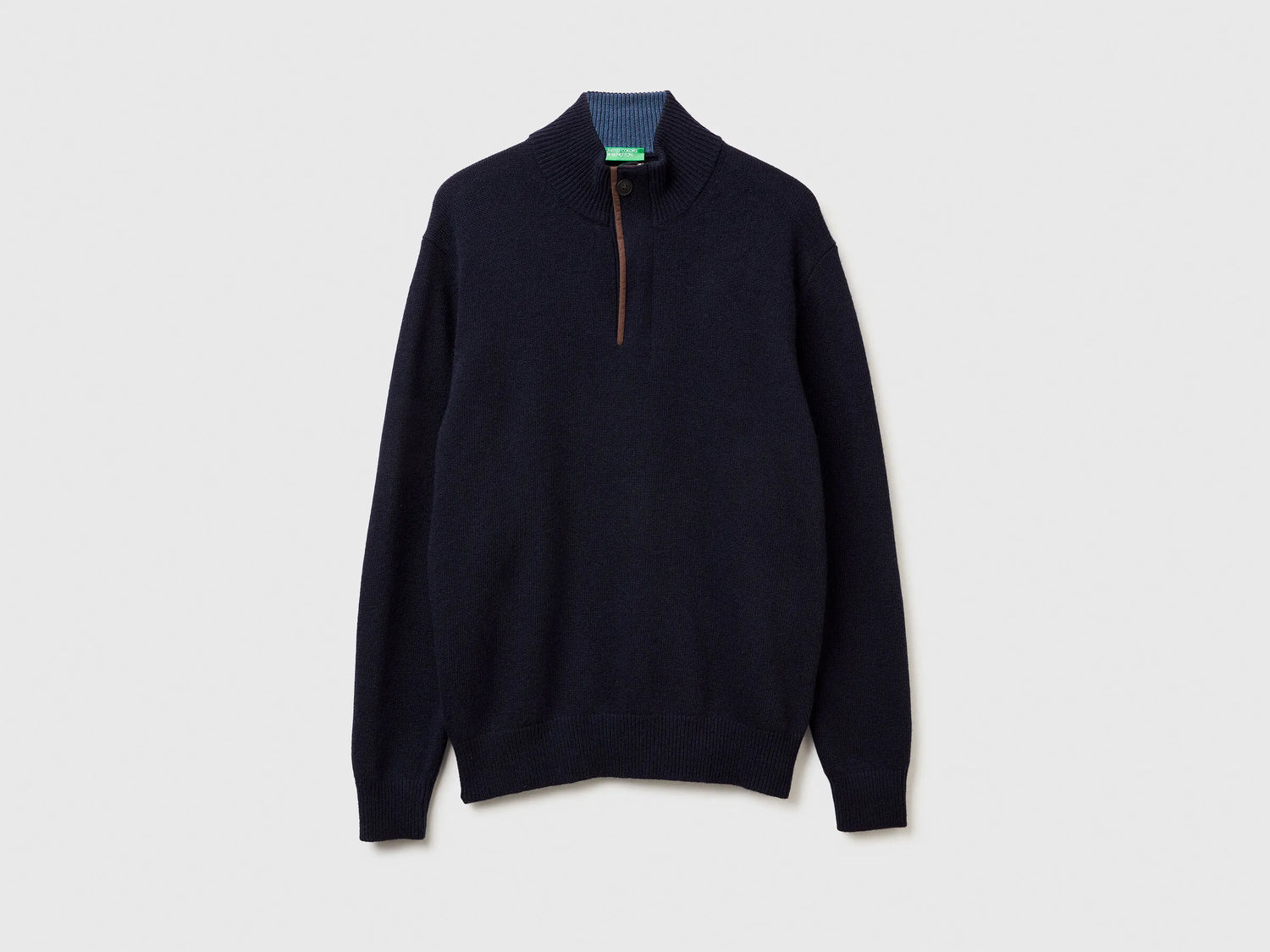 Benetton_Dark Blue_Turtleneck in Wool Blend_1444U2022_3C1_05