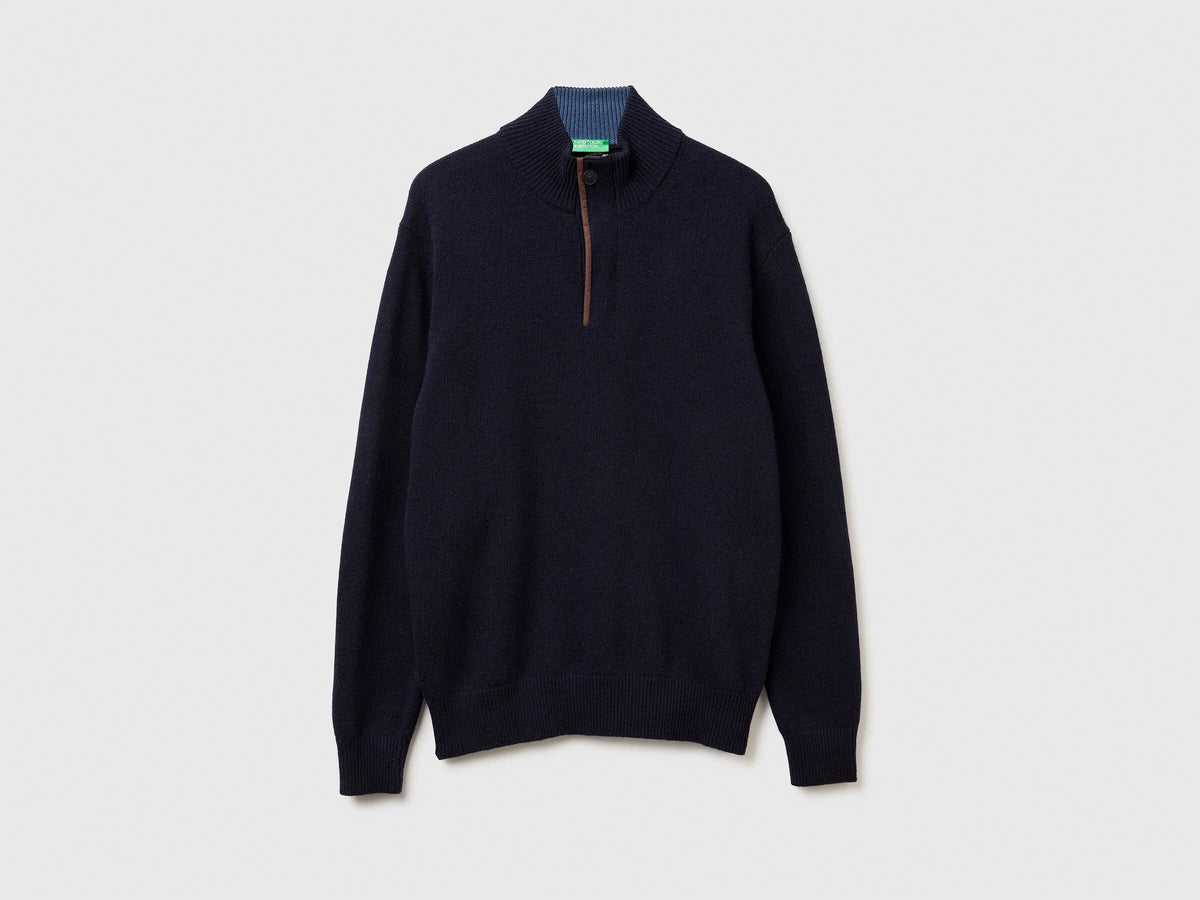 Benetton_Dark Blue_Turtleneck in Wool Blend_1444U2022_3C1_05