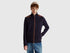 Benetton_Dark Blue_Vest with Zip in Wool Blend_18AYU501A_3C1_01