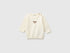 Benetton Creamy White New Born Chenille Sweater with Embroidery SKU: 19MVA101O_0R2 Image 01