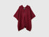 Benetton Burgundy Women Cape with Braids SKU: 1B9YDU01T_30Y Image 01