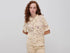 Benetton Beige Women Embroidered Knit Shirt SKU: 1H6GD502V_6L8 Image 01