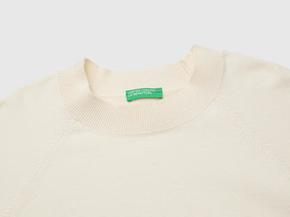 Benetton Creamy White Women Boxy Fit Shirt SKU: 1IYCD10GG_0R2 Image 03