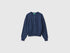 Benetton Blue Girls Wool Blend Cardigan SKU: 1LU4C501D_355 Image 01