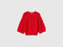 Benetton Red Women Oversized Sweater in Linen Blend SKU: 1MMXD10H6_155 Image 01