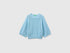 Benetton Light Blue Women Oversized Sweater in Linen Blend SKU: 1MMXD10H6_216 Image 01